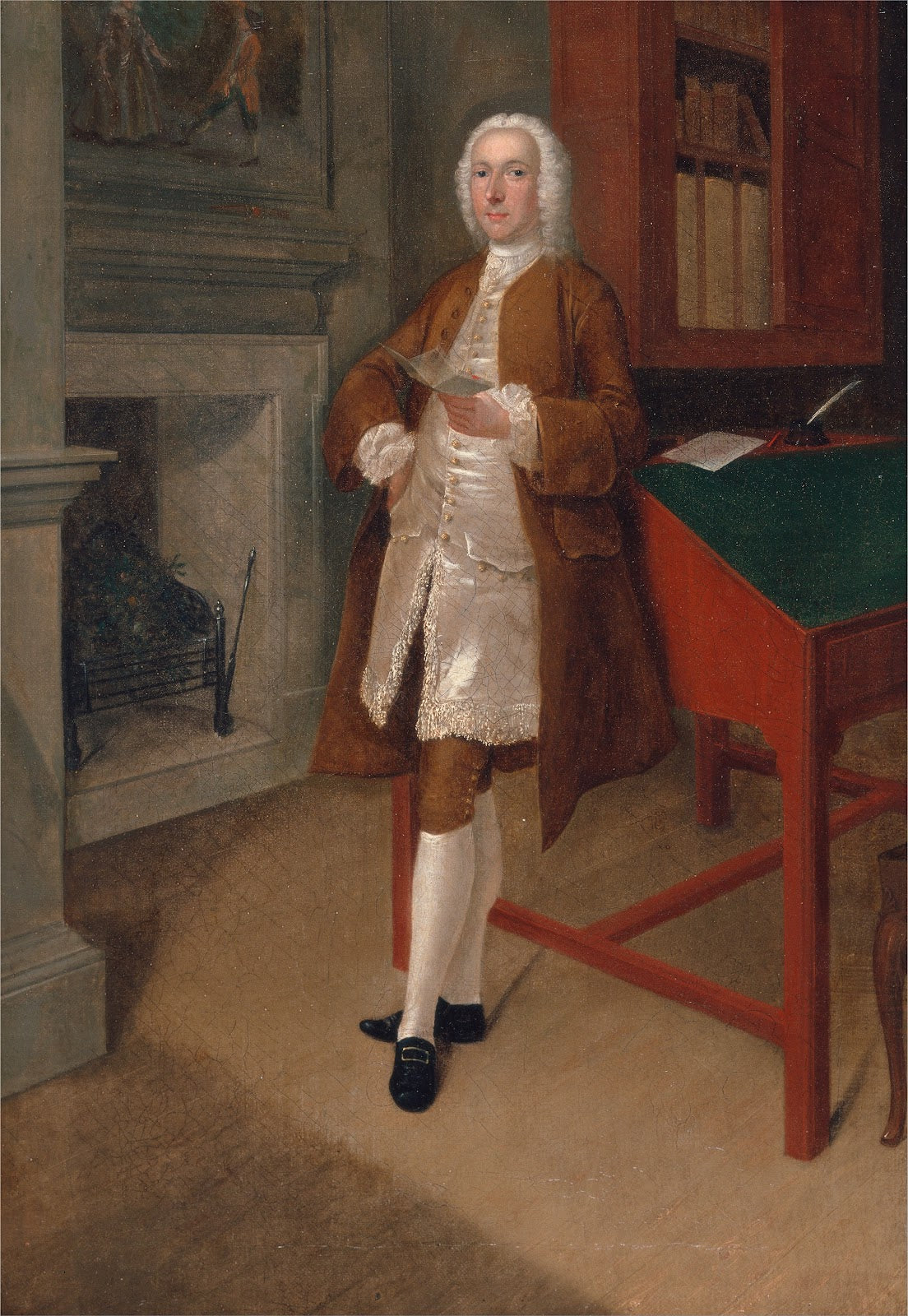 An Unknown Man In A Library 1740   1741