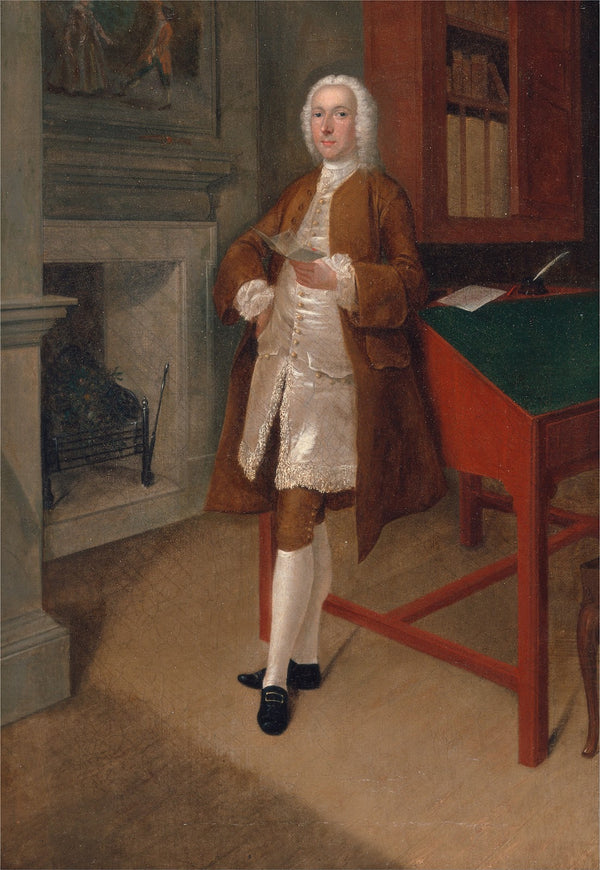 An Unknown Man In A Library 1740   1741