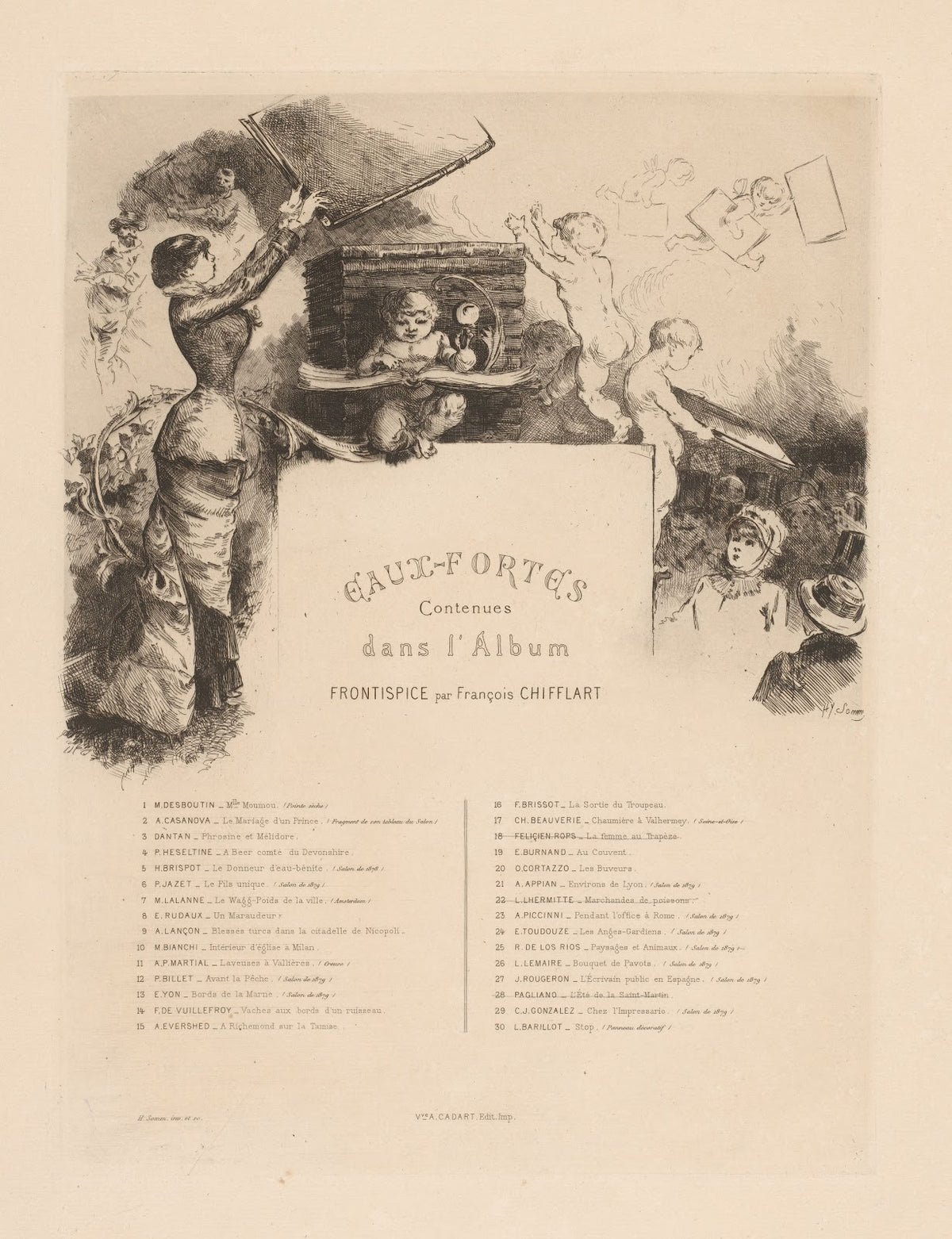 Eaux fortes contenues dans lAlbum 1880