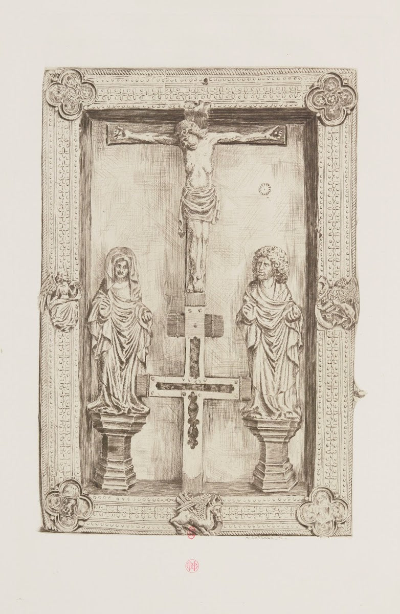 Reliure byzantine en argent repoussé et doré 1884
