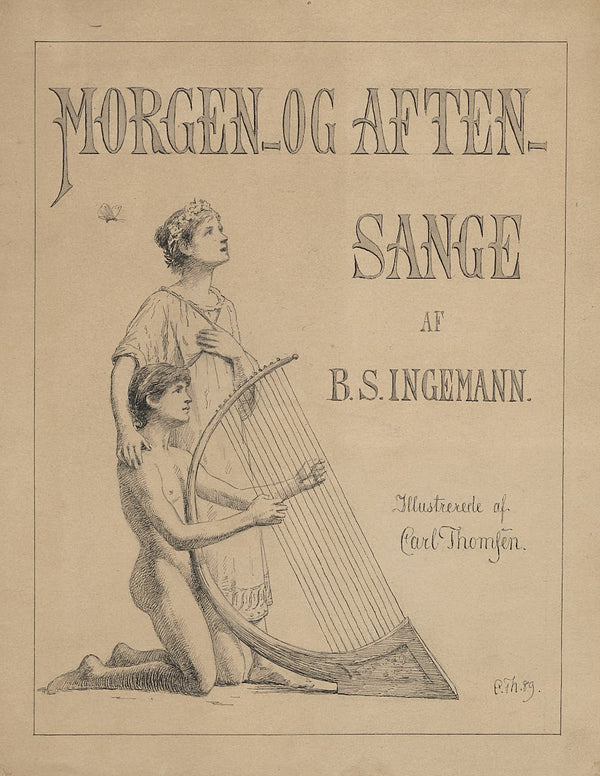 Morgen  og aftensange  Title page 1889