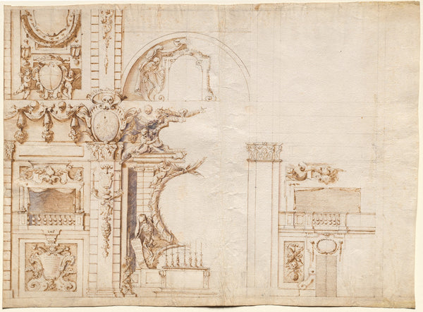 Study for the Essequie Conducted in San Lorenzo Florence in 1637 in Honour of Ho