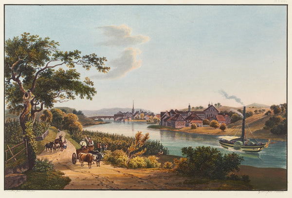 Vue de la ville de Diessenhofen et du Couvent de Catherinenthal