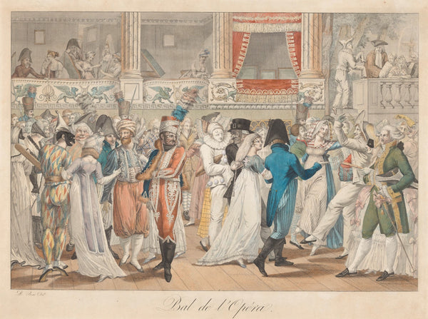 Cinq tableaux de costumes Parisiens 1804