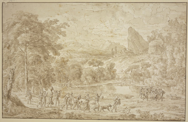 Landschaft mit bacchantischem Opferzug