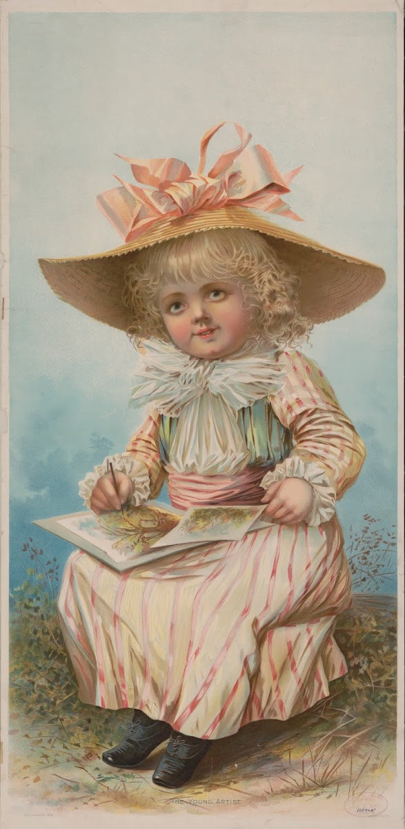 The young artist 1891