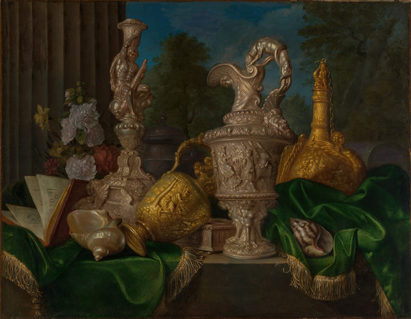 Stillleben mit Gold  und Silbergefäßen ca 1570 1680
