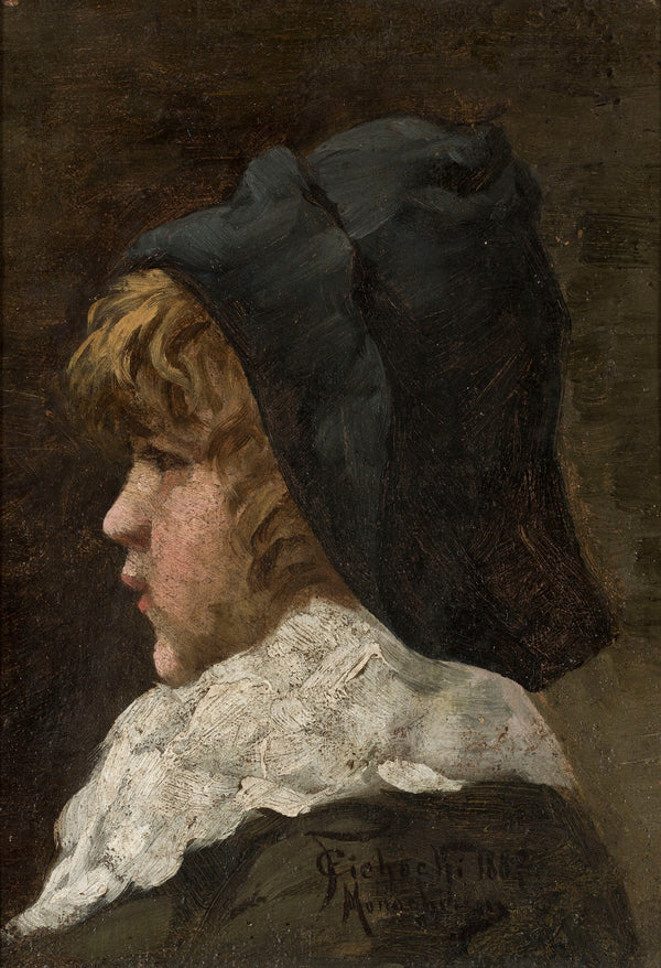 Portrait of a boy in a hat 1887