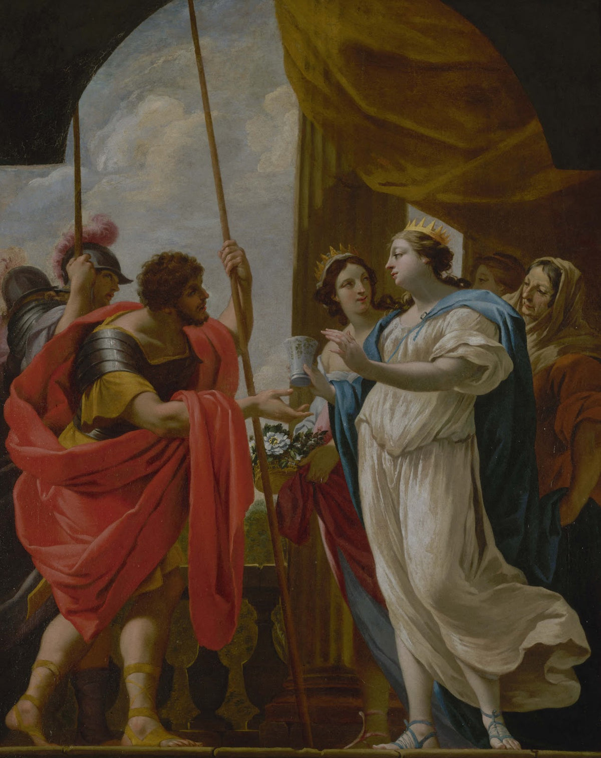 Hélène offrant à Ménélas la potion de la reine Polydamne 1650