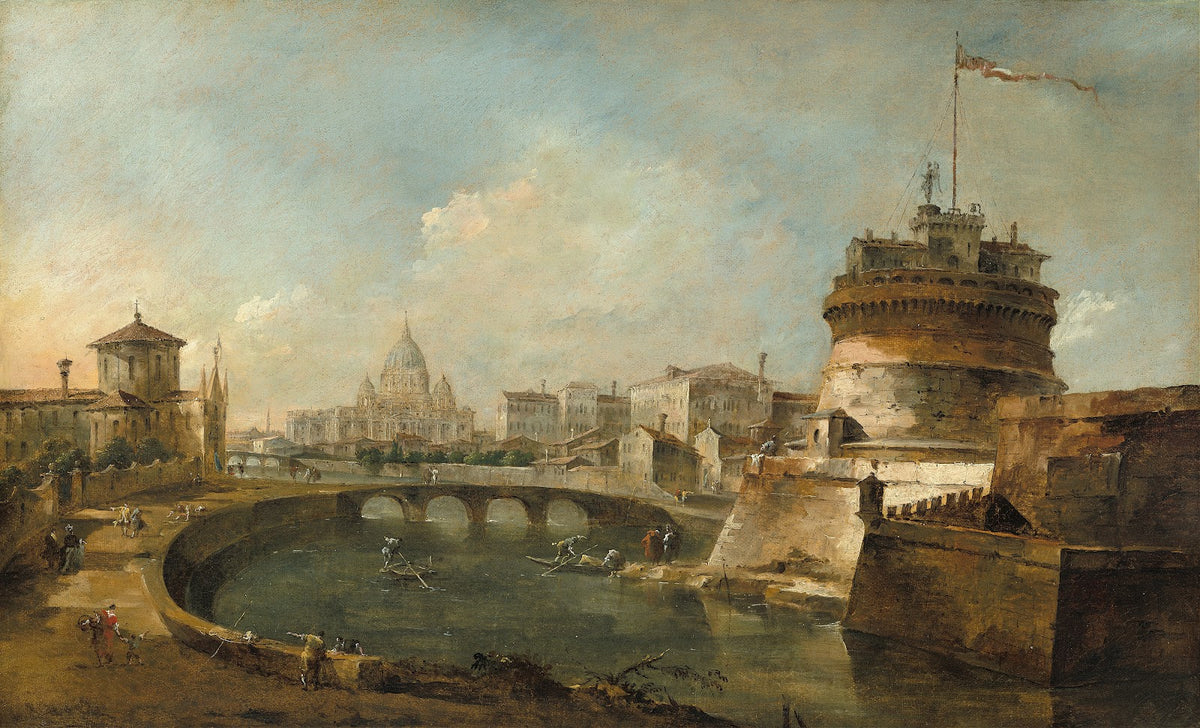 Fanciful View of the Castel SantAngeloRome c 1785