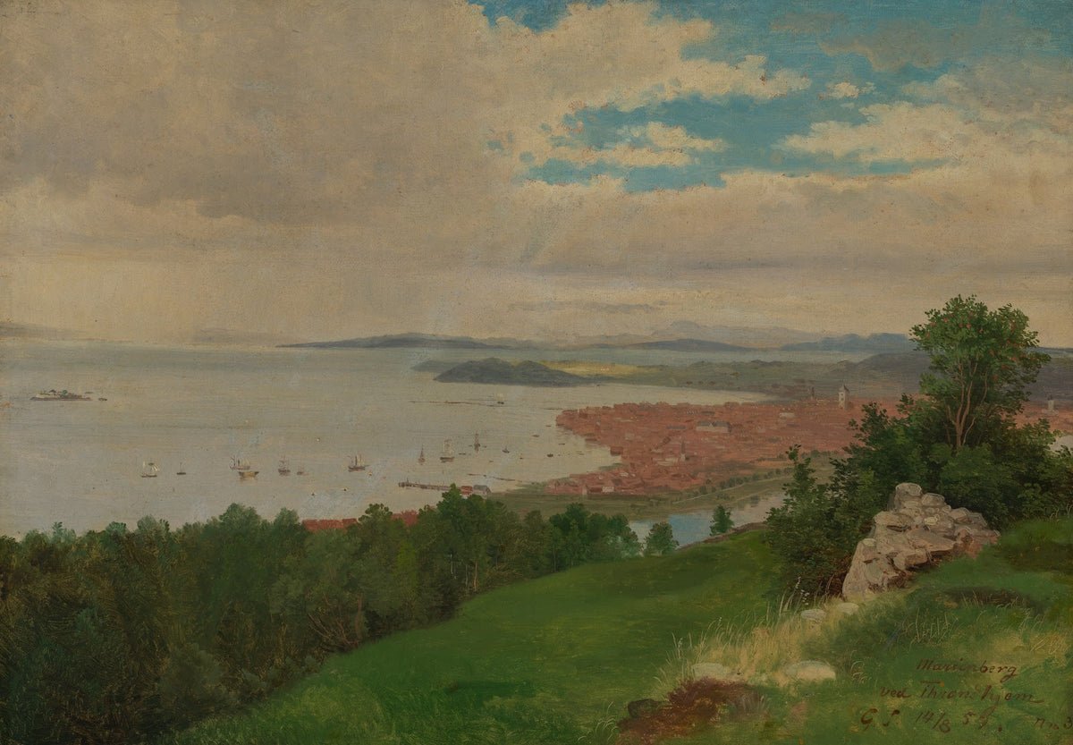 Blick auf Trondhjem 1854