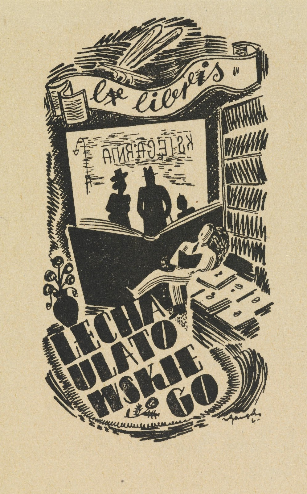 Ex libris Lecha Ulatowskiego 1945