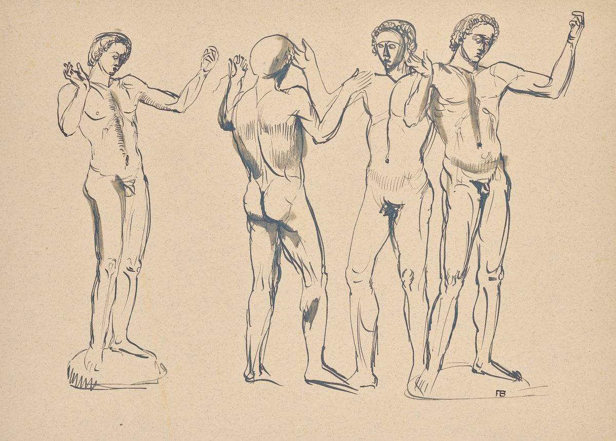 Vier Skizzen zum Redner 1921