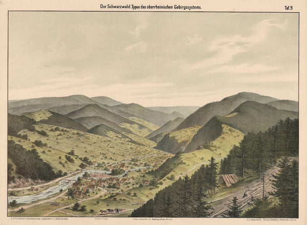 Der Schwarzwald Typus des ober rheinischen Gebirgssystems 1890
