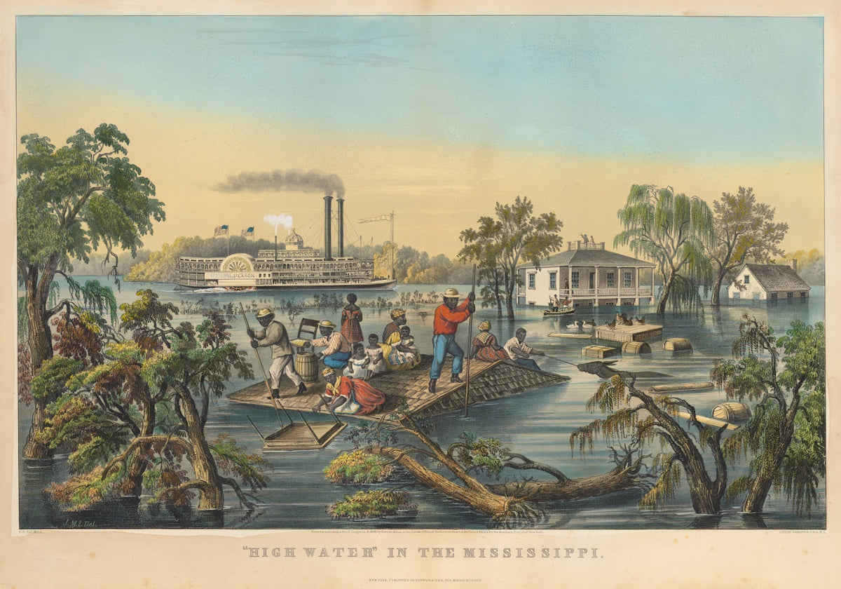 High Water in the Mississippi 1868
