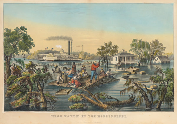 High Water in the Mississippi 1868