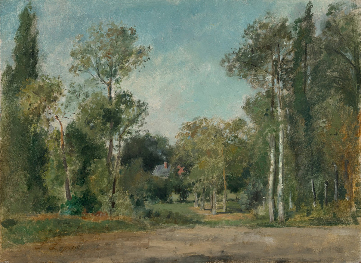 Paysage boisé circa 1876 1880