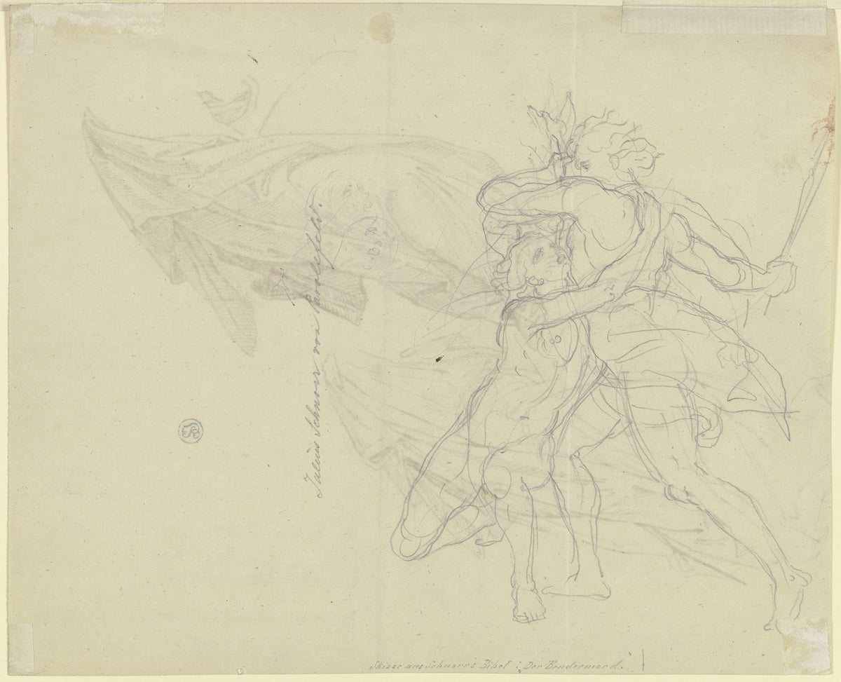 Kain erschlägt seinen Bruder Abel ca 1843 1850