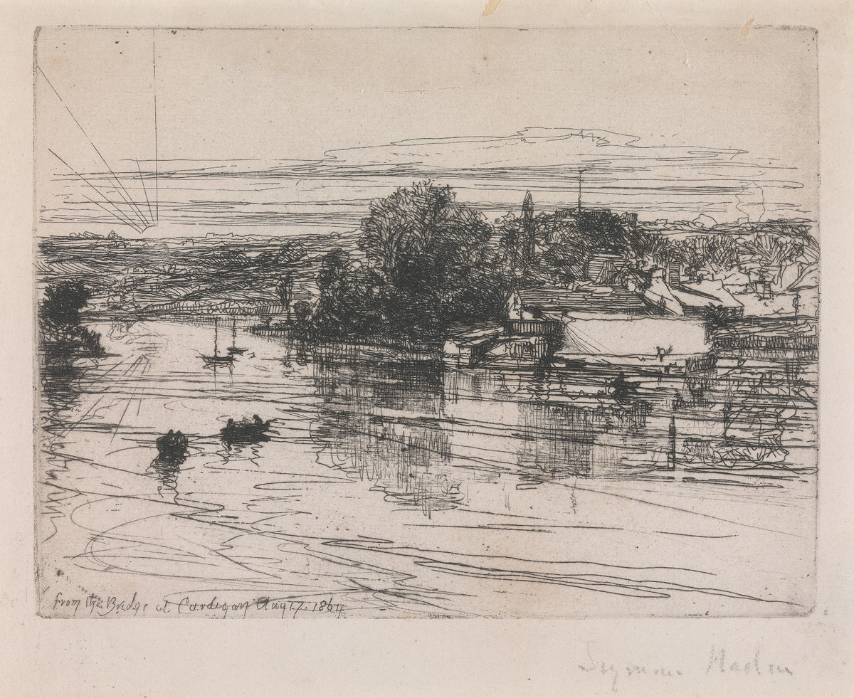 From the Bridge at Cardigan 1864