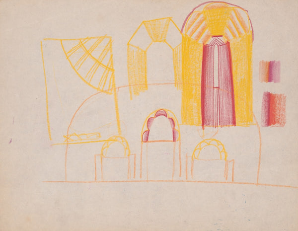 Design drawings for miscellaneous interiors some possibly related to the Hotel S
