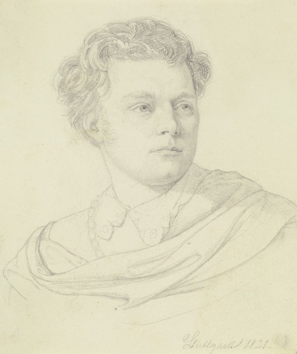 Bildnis des Stuttgarter Hofschauspielers Friedrich Mevius 1821