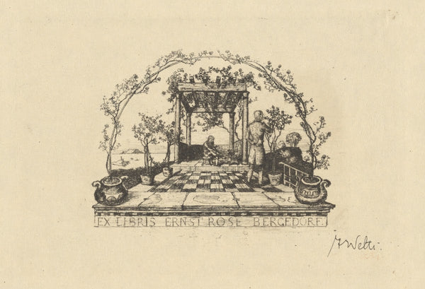 Ex Libris Ernst Rose Bergedorf 1901