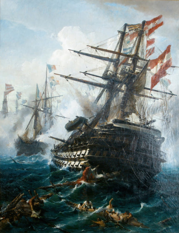 Linienschiff SMS Kaiser in der Schlacht bei Lissa 1868
