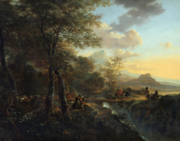 Italian Landscape with a Draughtsman c 1650   c 1652