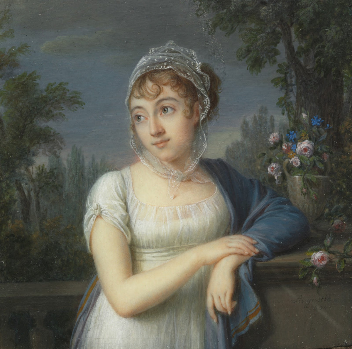 Portrait of a Woman Near a Balustrade 1804
