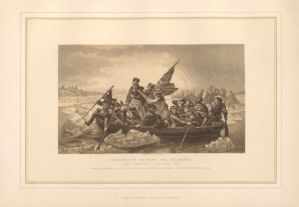Washington crossing the Delaware  E Leutze 19th century