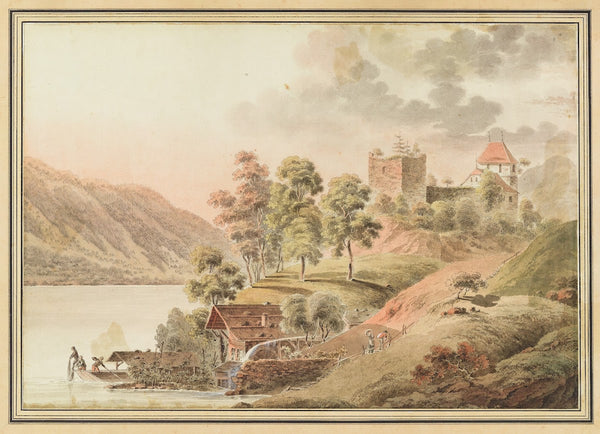 Vue du Chateau de Ringenberg au Lac de Brienz
