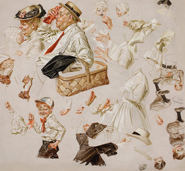 Study for the Saturday Evening Post cover July 3 1915