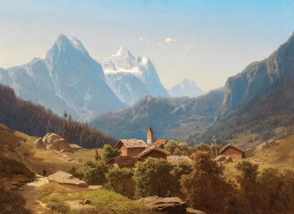 A Scene in the Bernese Highlands Wetterhorn 1868