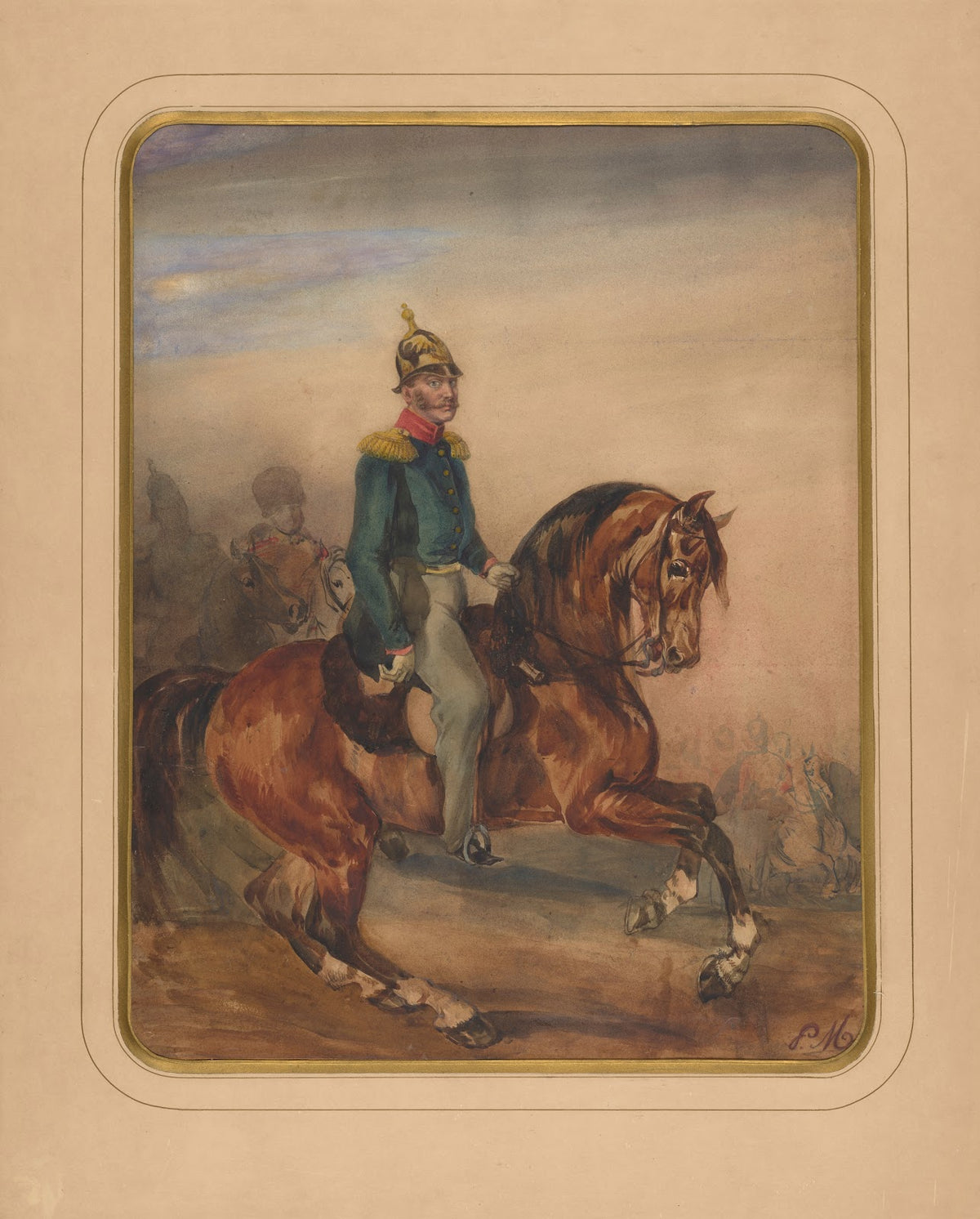 Portret konny cara Mikołaja I 1849