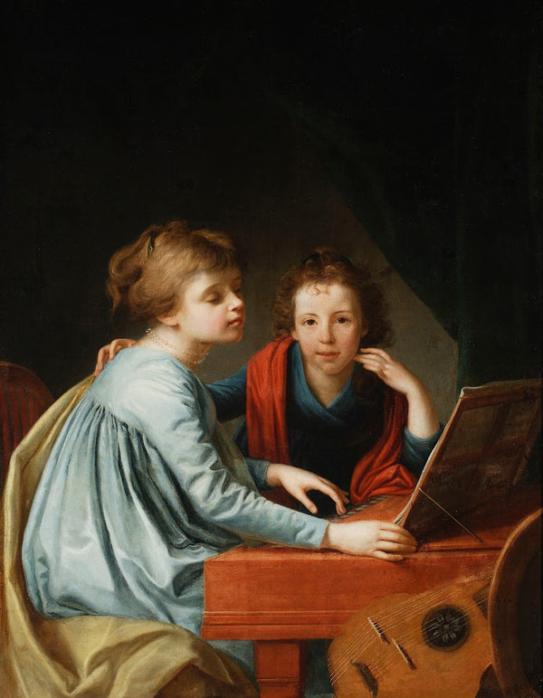 Portrait of the Misses Pechwell at the Clavichord 1800