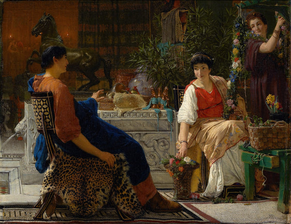 Preparations For The Festivities The Floral Wreath 1866