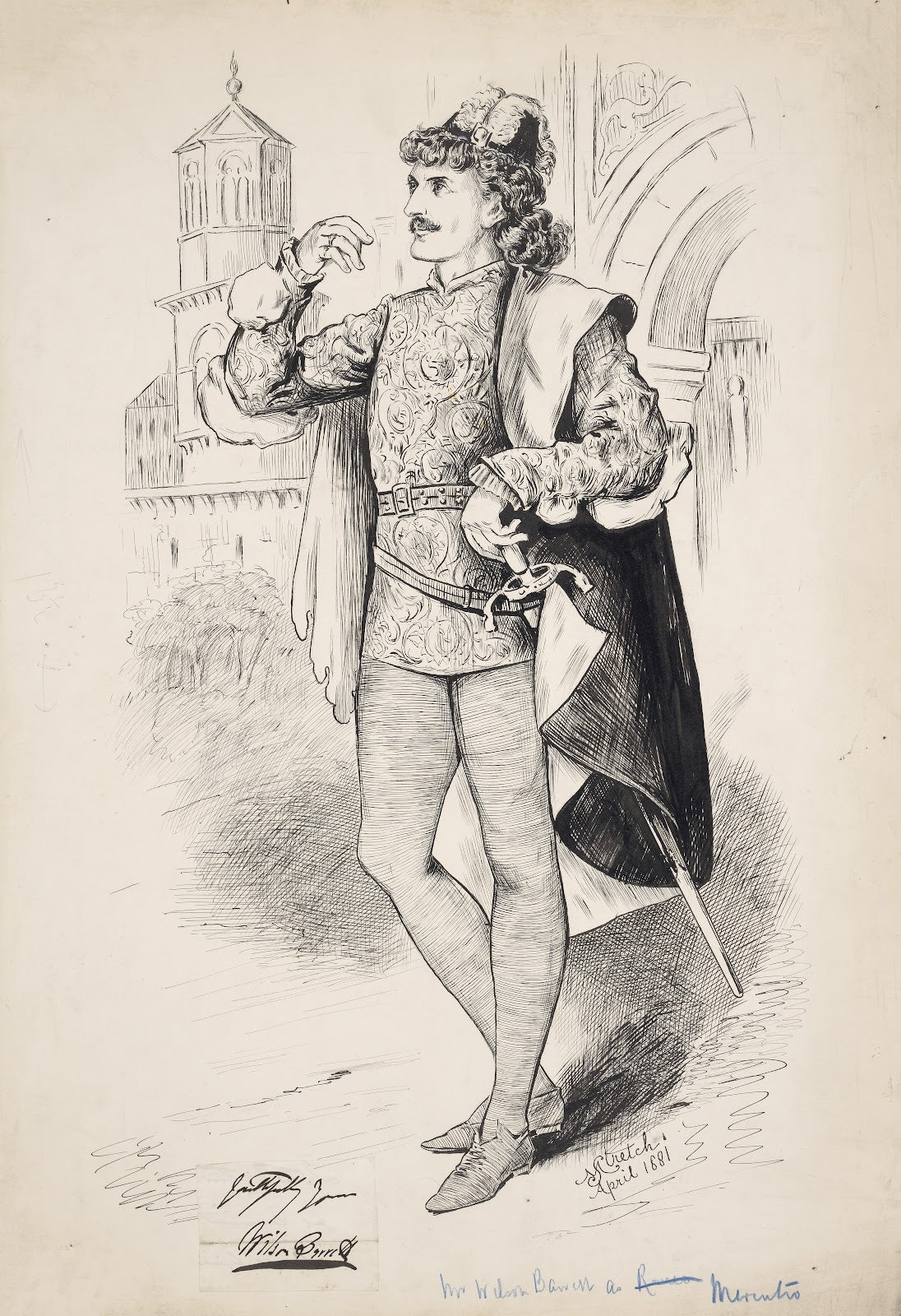 Mr Wilson Barrett as Mercutio 1881