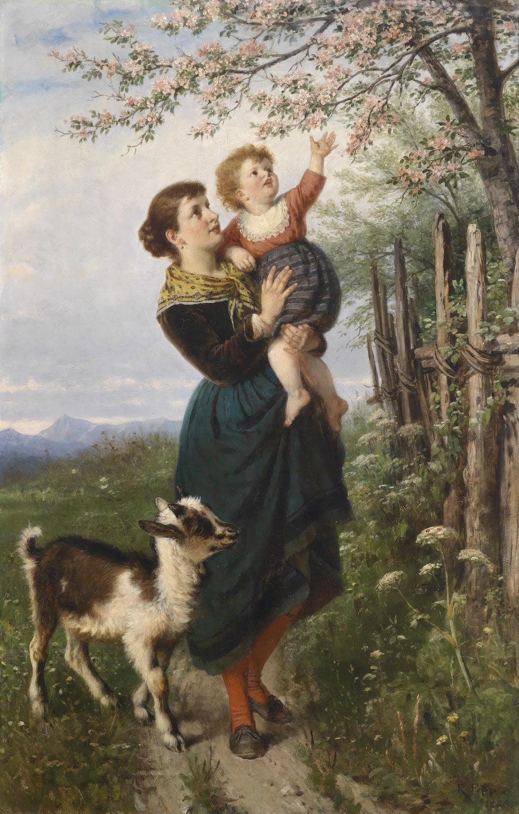Die Kirschblüten 1885