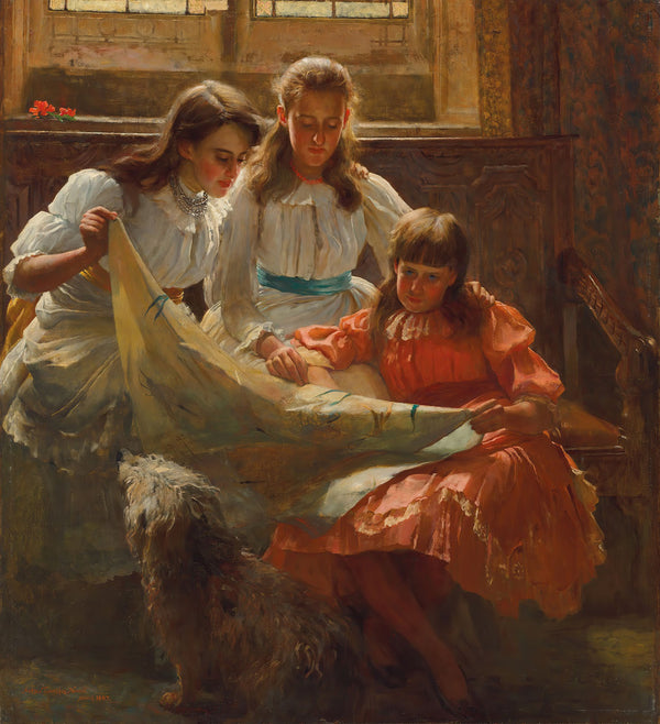 The reading lesson 1887