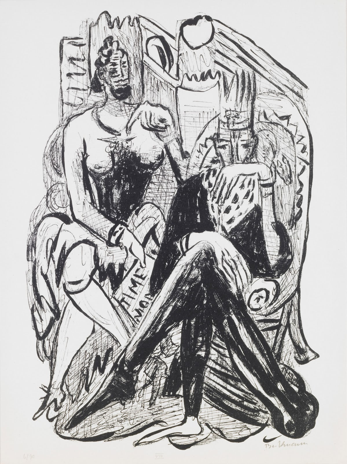 King and Demagogue plate 8 from the portfolio Day and Dream 1946
