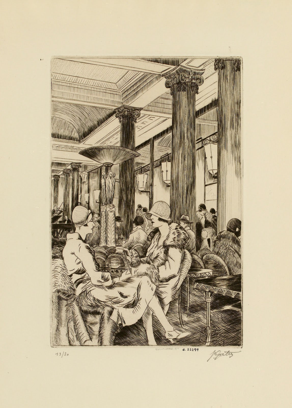 Galerie des Champs Elysées Salon de thé Tea for two 1928