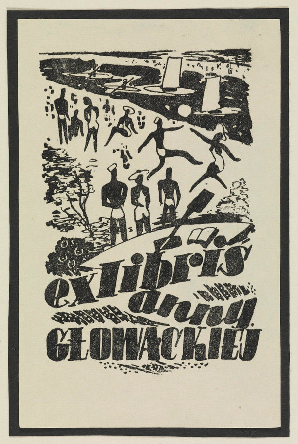 Exlibris Anny Głowackiej 1944