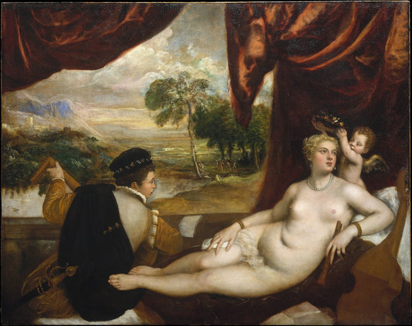Venus and The Lute Player Ca 156570