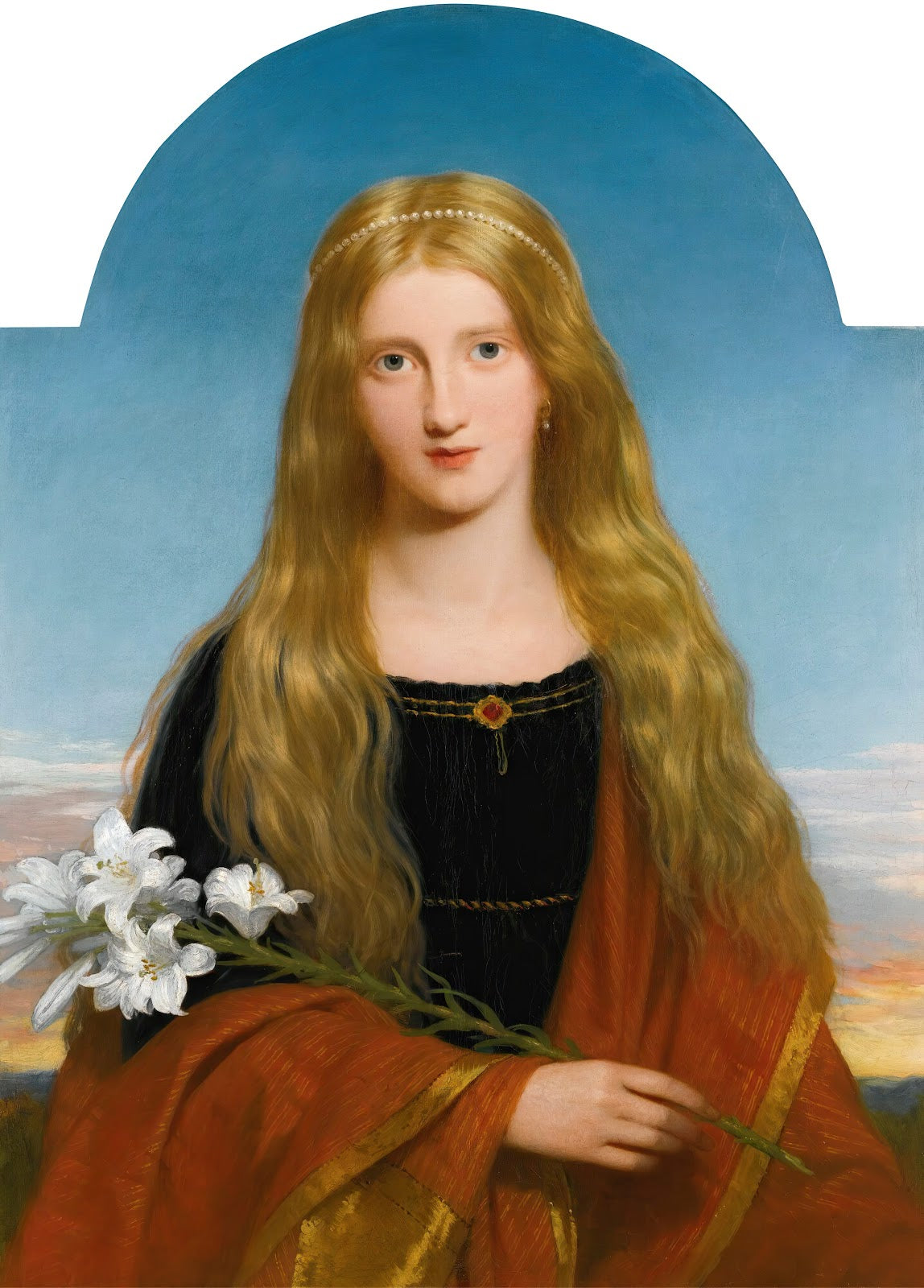 The Lily  Portrait Of Miss Bury