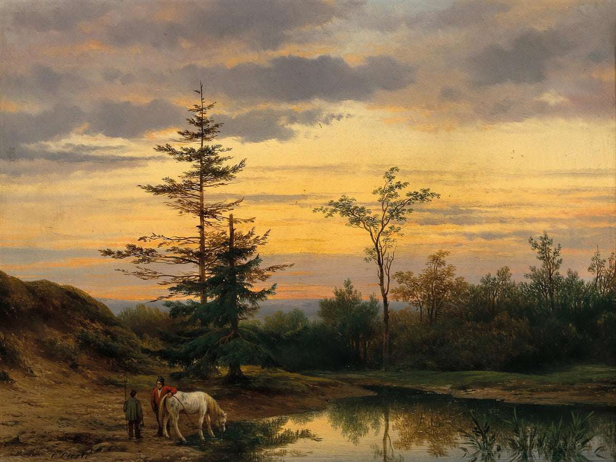 A Summer Evening on the Riverbank