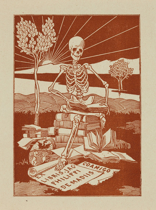 Bookplate of Jac  Philippi De Madiis 1899