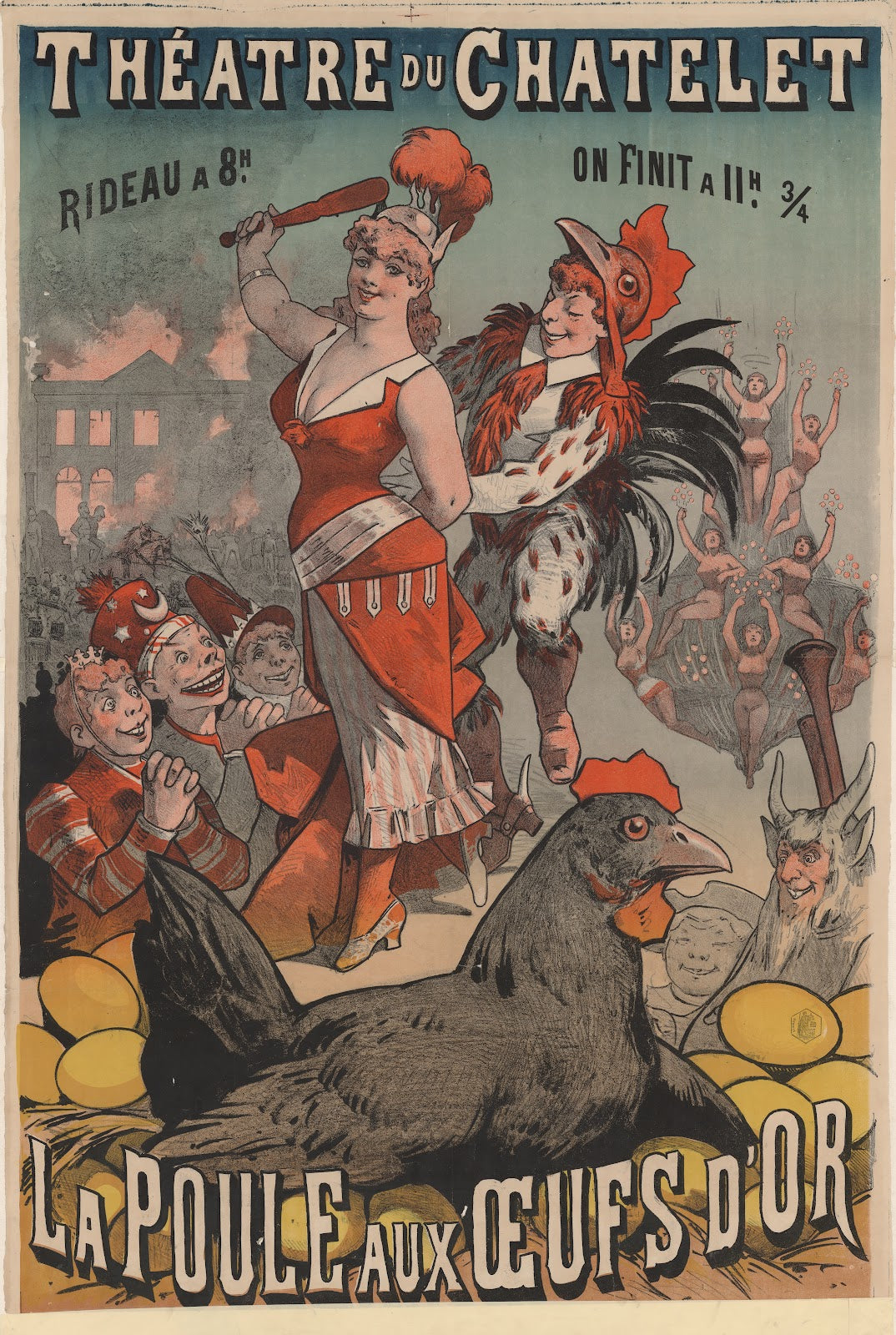 Théâtre du Châtelet La Poule aux oeufs dor 1877