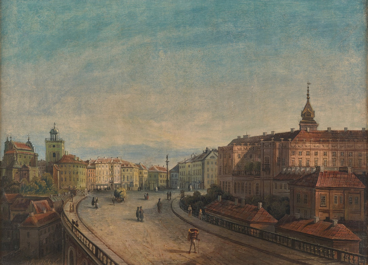 Zamek od strony wiaduktu Pancera 1853