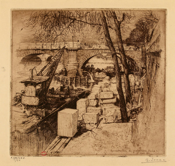 Reconstruction du pont Notre Dame 1911