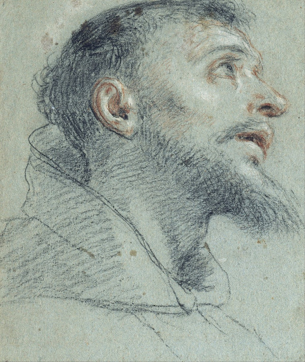 Study of the Head of Saint Francis 1720